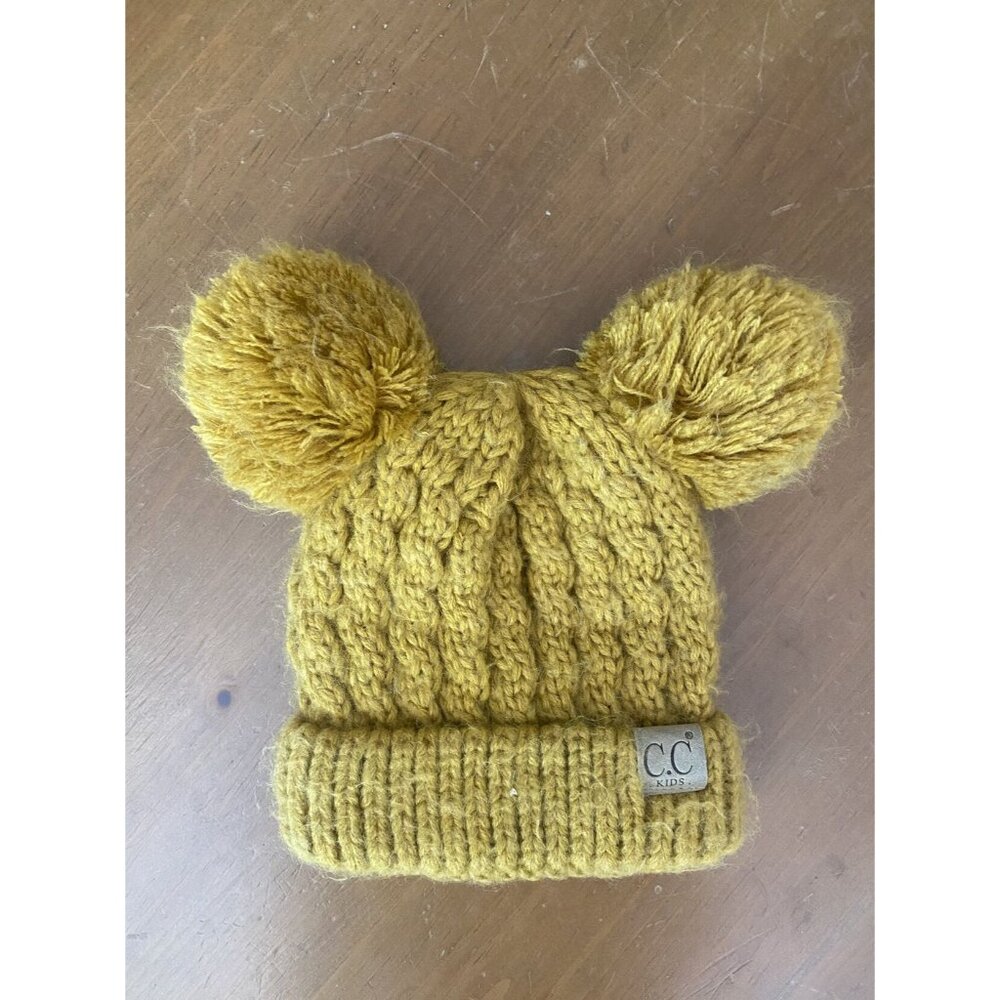 CC Knit Double Pom Beanie